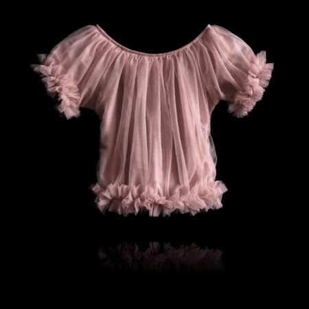 DOLLY Frilly pluus tumelilla