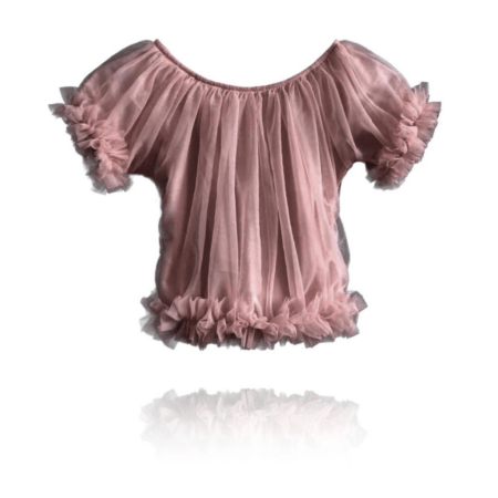DOLLY Frilly pluus tumelilla