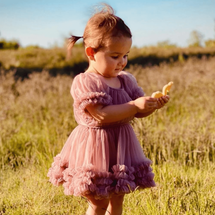 DOLLY Frilly kleit tumelilla - Image 7
