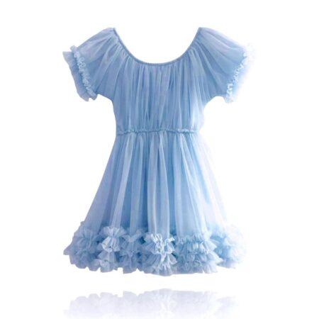 DOLLY Frilly kleit helesinine