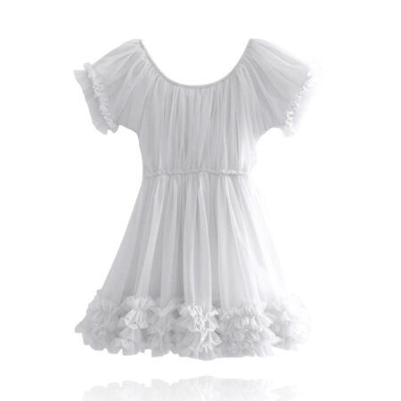 DOLLY Frilly kleit valge
