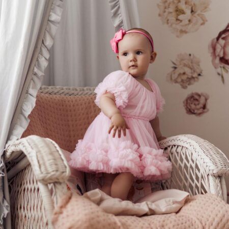 DOLLY Frilly kleit roosa
