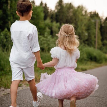 DOLLY Frilly pluus valge