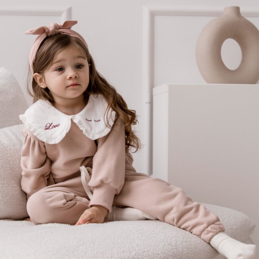 MINI ME love dressikomplekt heleroosa